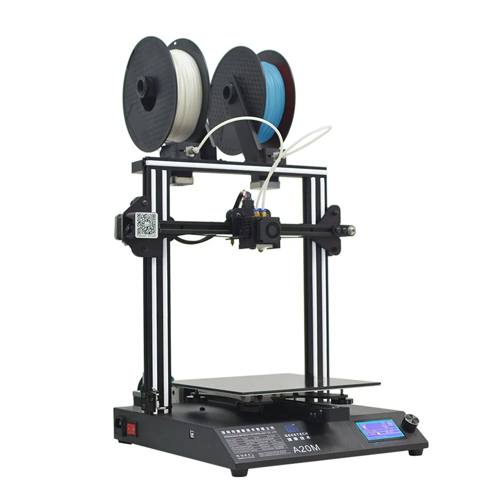 3D принтер Geeetech A20M 2 в 1 разные цвета FDM CE быстрая сборка с нитью накаливания Fetector и