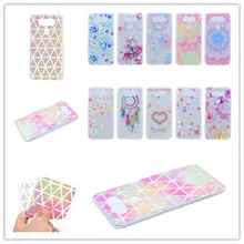 

Soft TPU Covers Cases For Coque LG G6 Cover Painted relief diamond Datura flower Cherry blossoms Wind chime Love Skin
