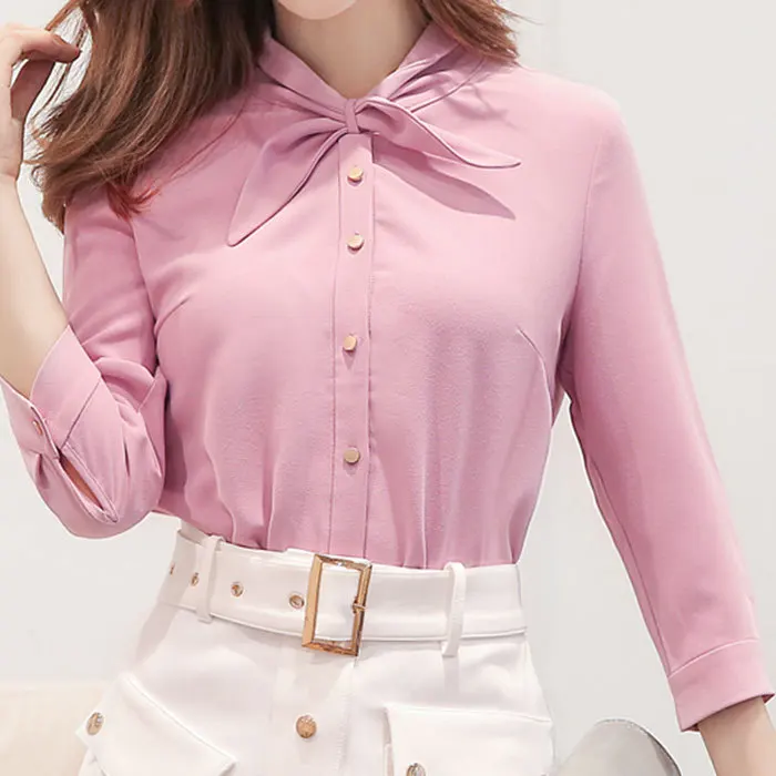 Us 1985 45 Offmerah Muda Kaos Wanita Desain Sederhana Kapas Blus Wanita Blusas Ol Tops Style 2019 Terbaru Desain Pakaian Wanita Rws175047 In Blus