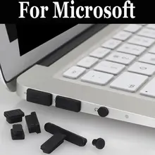 12 шт Силиконовая противопылевая заглушка для ноутбука Пылезащитная заглушка для microsoft Surface Pro Surface Book 2