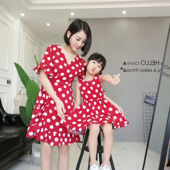 

Family matching mother daughter mommy and me clothes family look girls korean clothing women summer beach dress outfits 24
