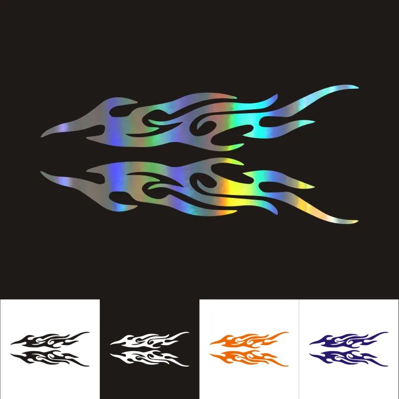 

Car Stickers 18CM*4CM FLAME Shielding Paint Car Motorcycles Decoration 3D Reflective Car Styling BUY 2 SAVE HALF Custom Sticker
