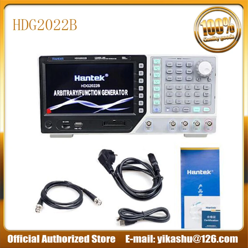 

Hantek official HDG2022B 2Channels 20MHz 250MSa/s DMM function Arbitrary Waveform Signal Generators 64M Memory