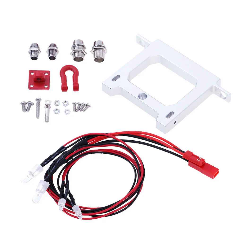 RC Rear Bumper & Tow Hook for WPL B14 B16 B24 JJRC Q60 Q61 4WD 6WD RC Car Truck