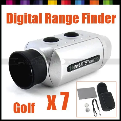 Free Shipping! Digital Pocket 7x Golf Range Finder Scope Rangefinder
