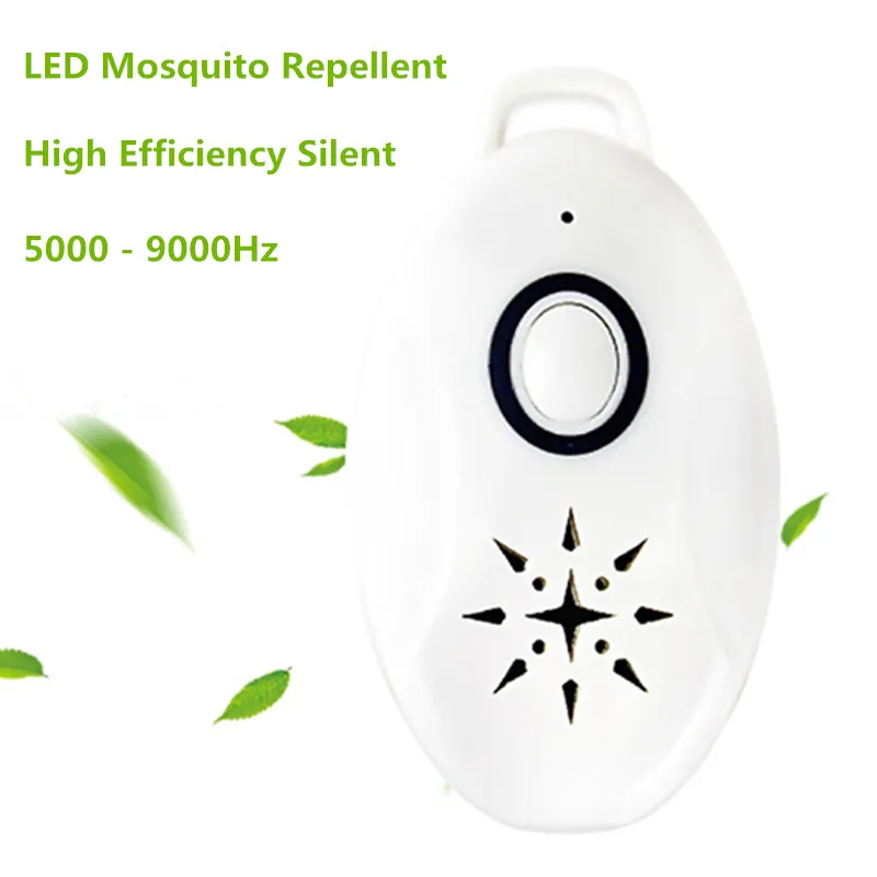 

High Efficiency Silent Portable LED Mosquito Repellent Device 5000-9000Hz USB Rechargeable Physical Mosquitoes Driver 0.02W 5V