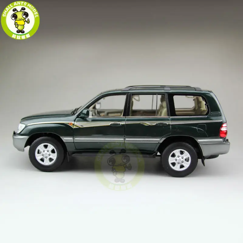 1/18 Land Cruiser LC100 литая под давлением модель автомобиля SUV Игрушки для мальчиков девочек Подарки Зеленый