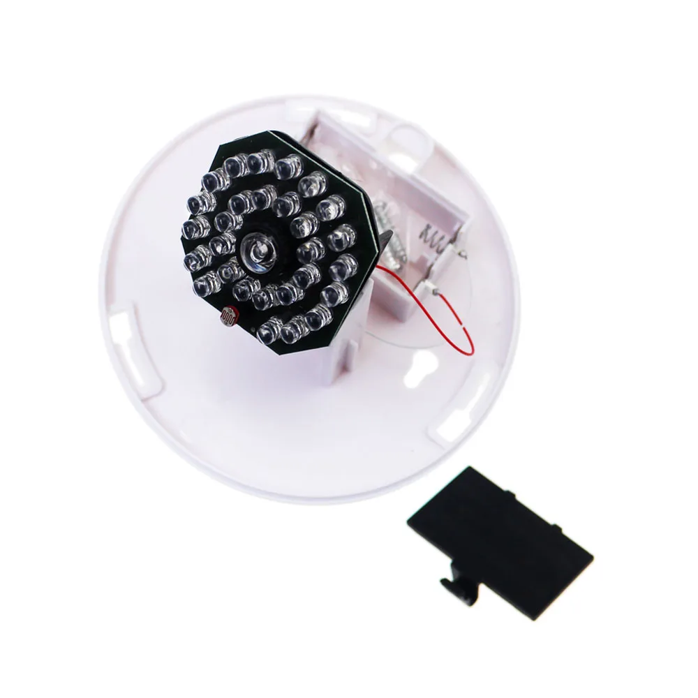 Topvico Fake Camera AA Battery for LED Dummy Surveillance Security Camera Dome CCTV Camera Home Security Surveillance System