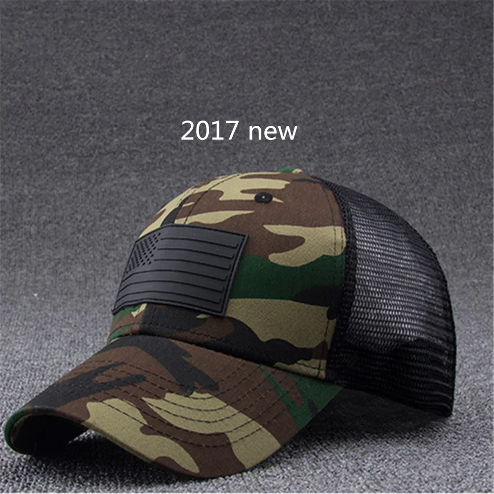 

LGFD201754 men and women summer mesh camo Stars and Stripes trucker hat US FLAG snapback Camouflage baseball cap