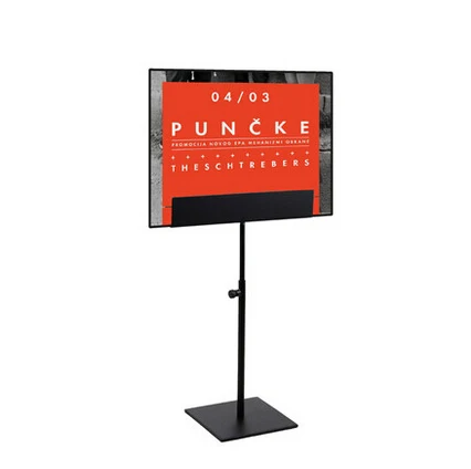 Metal Poster Stand Black Display A4 A3 Tabletop Poster Display A4 A3 Tabletop