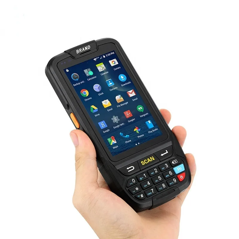 Android handheld pda scanner 4 inch Touch screen 4G GPS tracking 1D 2D