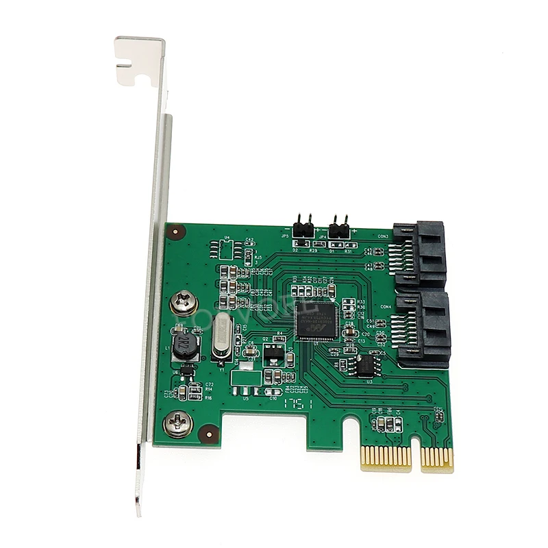 SATA III Порты и разъёмы RAID PCI-e X1 карты 2-Порты и разъёмы SATA III карта с разъемом PCI Express Marvell 88SE9128 Чипсет