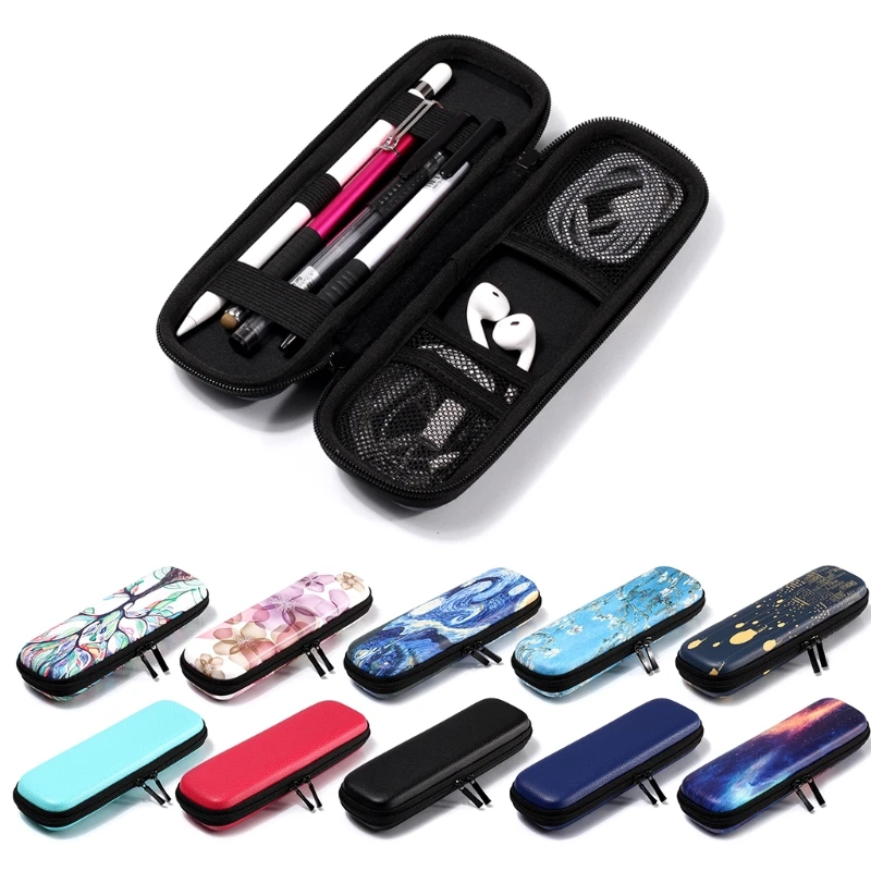 

PU Leather Zipper Case Carrying Storage Bag For iPad Pencil Samsung Stylus Pen or other pens and headset Multicolor