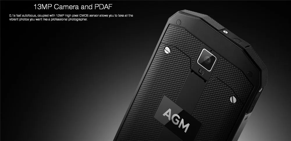 AGM A8 ЕС 5,0 ''HD IP68 4050 мА/ч, 4G смартфон 4 Гб+ 64 Гб Водонепроницаемый Android 7,0 MSM8916 4 ядра мобильного телефона 13MP NFC