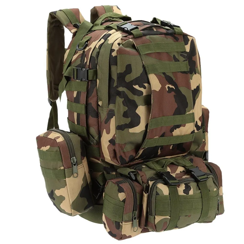

Lixada 8 Colors Military Tactical Backpack Rucksack Climbing Outdoor Cycling Hunting Backpack with MOLLE 600D Oxford Fabric