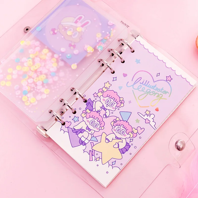 

1 Book Cute Blank Grid Weekly Plan Loose Leaf Notebook Planner Dairy Spiral Binder Weekly Sketchbook Stationery School Supplies
