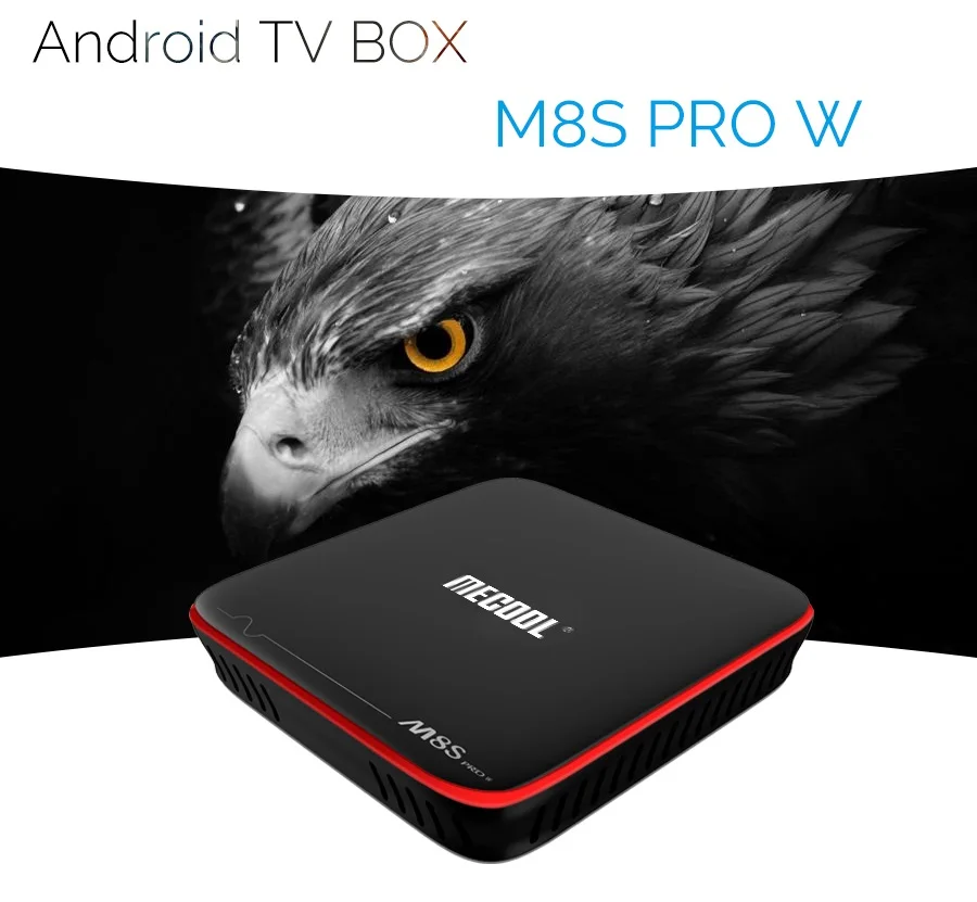 MECOOL M8S Смарт ТВ Box PRO W Android 7 1 2 0 ГГц процессор Amlogic S905W 4 ядра 64Bit Гб Оперативная