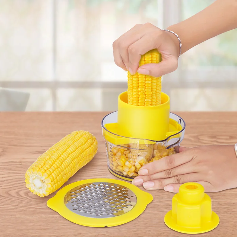 Manual Yellow Corn Stripper Maize Peeler Cob Cutter Zester Kitchen Accessories Vegetable Tools | Дом и сад