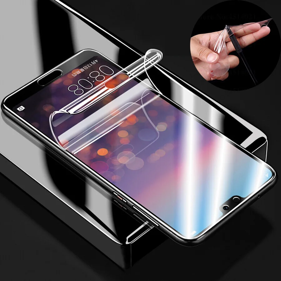 

Front Back Full Coverage Film Foil Huawei P30 Pro P20 Lite 8x Screen Protector HD Soft TPU Film For Huawei P Smart Plus 2019