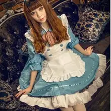 5 colores 3 unidades set lolita dress 2017 dama cargada cafe camarero ropa de trabajo ropa de anime Japonés cosplay traje de sirvienta w367