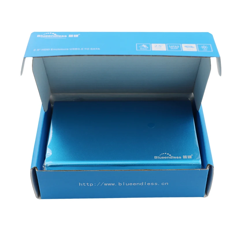 2pcslot 2 5'' hdd 3.0 cases usb ssd sata III usb hdd enclosure high speed 6gbps case aluminum boxes use for 1 tb hard disk  (6)