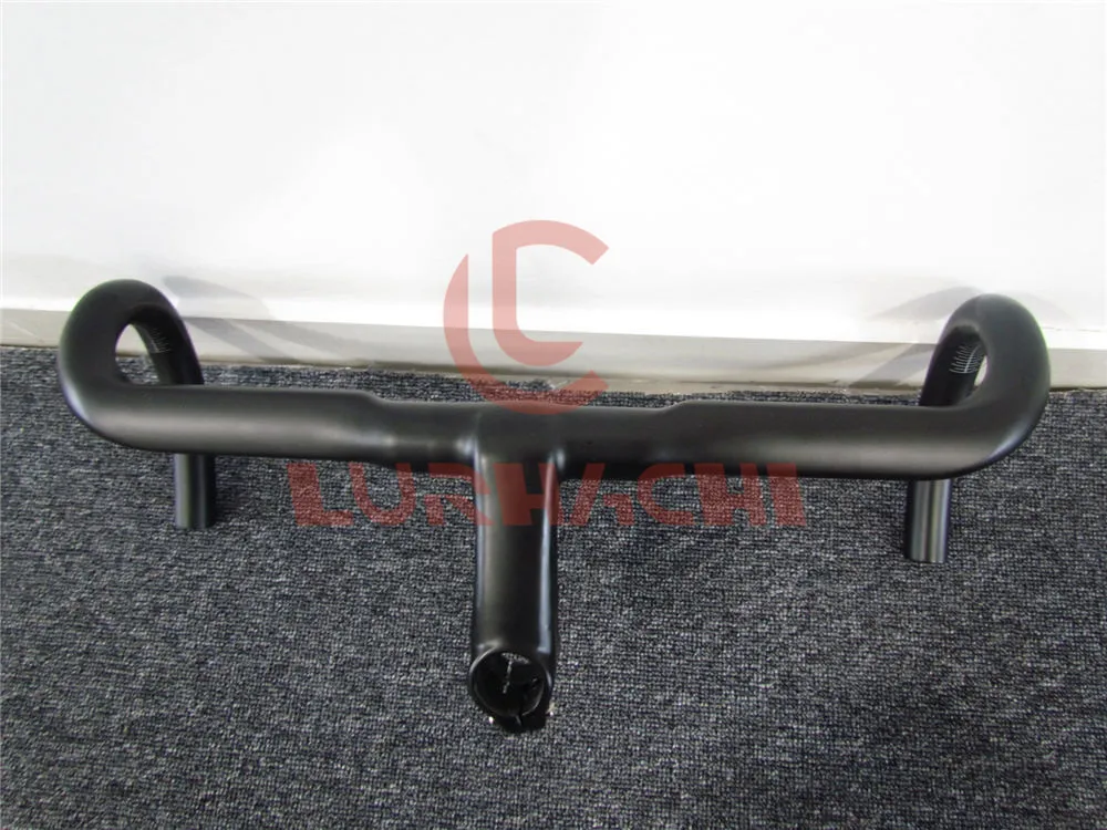 

LURHACHI ZITH01 Ultralight Cycling Handlebar Carbon Handlebar Road Integrated Handlebar With Stem 400 420 440mm*90 100 110mm