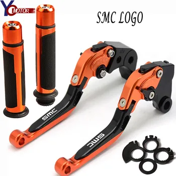 

NEW Motorcycle Accessories Folding Brake Clutch Levers Handlebar handle grips Ends for KTM 690 SMC/SMCR SMC-R 690 2014 2015 2016