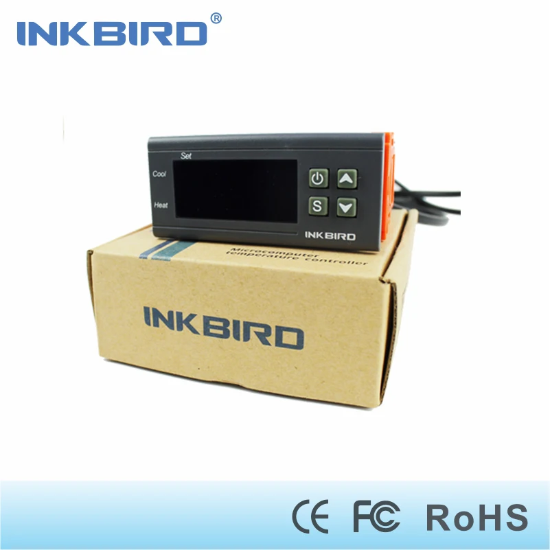

Inkbird ITC-1000 110V All-Purpose Digital Temperature Controller Fahrenheit &Centigrade Thermostat w Sensor 2 Relays