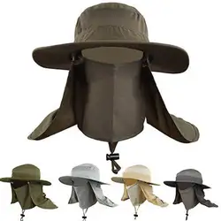 Шляпа для защиты от Солнца Открытый Унисекс широкий с полями, солнце блок быстрое высыхание солнца Кепки Панама для альпинистов шляпа