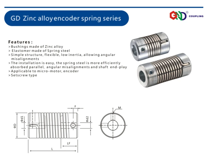 Гибкий вал муфта GND цинковый сплав энкодер D16 L27 пружинный зажим для 3D печати муфта применима к микро-мотору, CNC не челюсти