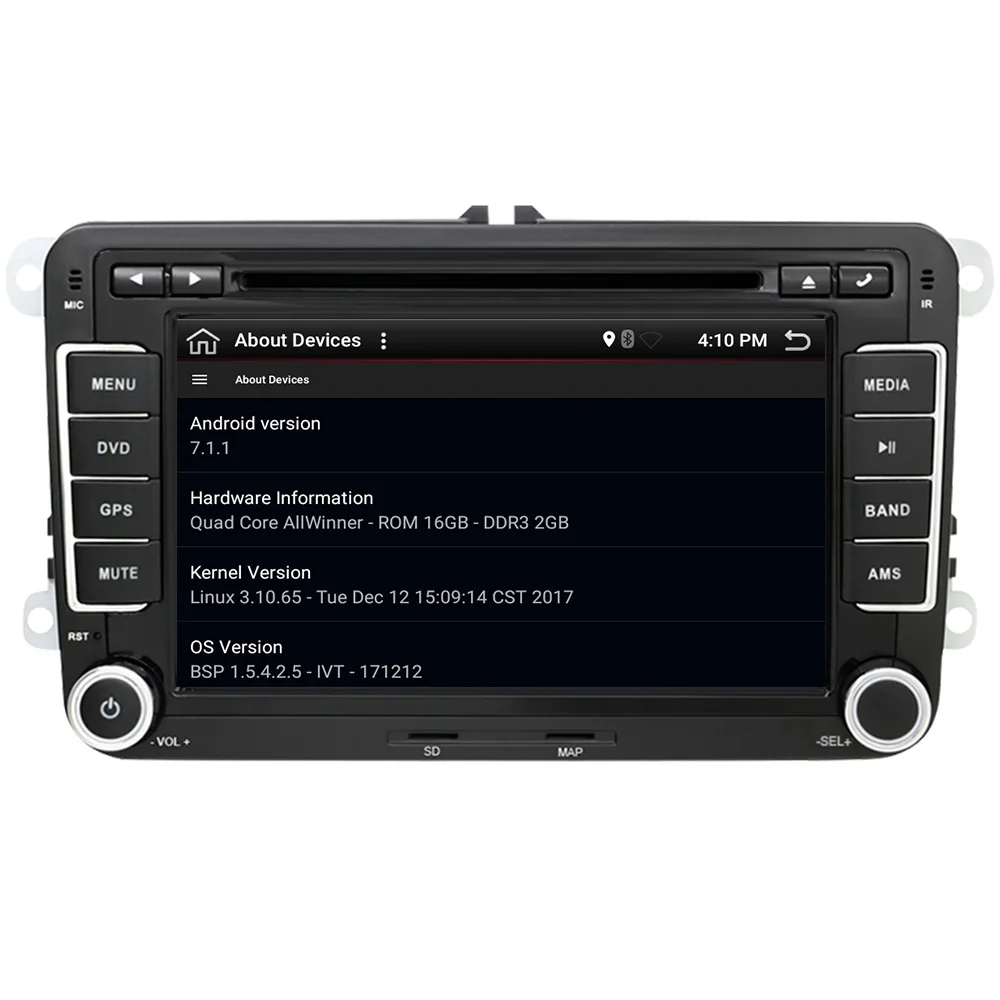 Discount Eunavi 2 Din Android 9.0 Car DVD Player Audio Radio GPS navi For VW GOLF 6 Polo Bora JETTA B6 PASSAT Tiguan SKODA OCTAVIA 3