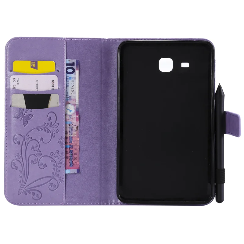 3D Butterfly Embossed Tablet Case Cover For Samsung Galaxy Tab A6 7.0 SM-T280 SM-T285 Flip PU Leather Tablet Cover +Stylus Pen (13)