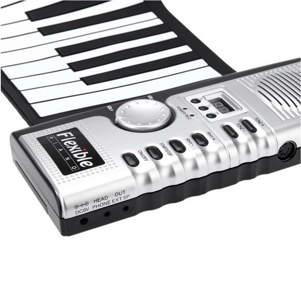 61 Ключи Roll Up электронные органы рука ролл пианино с динамиком для детей и взрослых Портативный цифровой музыкальная клавиатура инструмент