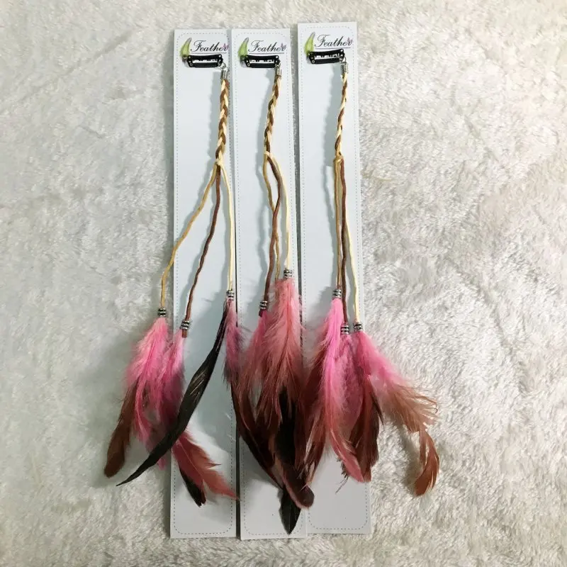 feather hair clip