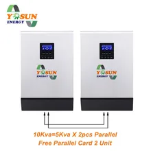 10Kva Pure Sine Wave 220Vac Solar Inverter 8000W PWM Off-Grid Inverter Build-In 50A PWM AC Charger 48Vdc With Free Parallel Card