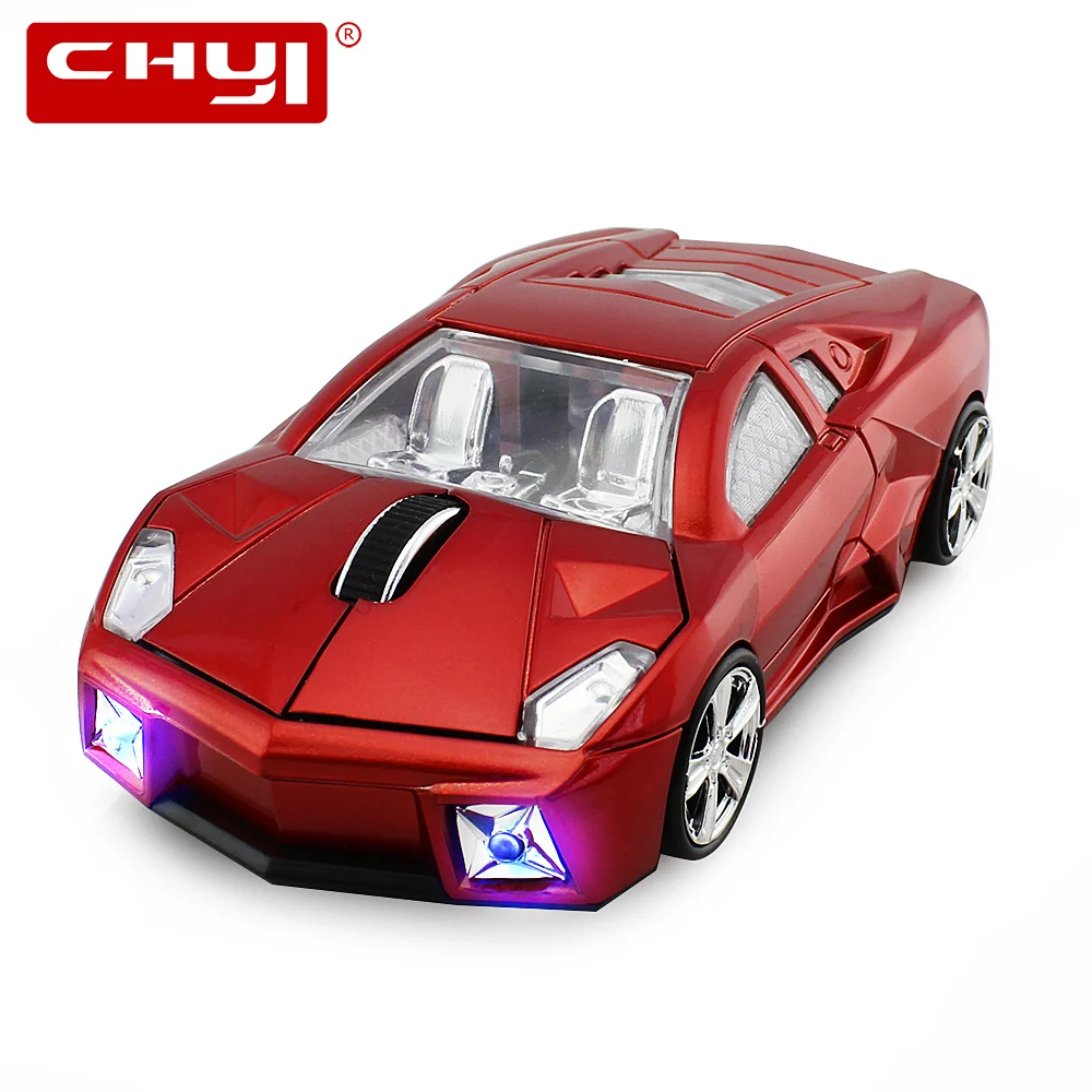 2 4Ghz Wireless Sports Car Shaped Mouse font b Computer b font Mice 1600 DPI USB