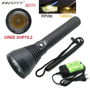 

NEW LED Diving Flashlight 4000Lumens XHP70.2 LED Flashlight Torch Underwater 100M waterproof Stepless Dimmable Linterna
