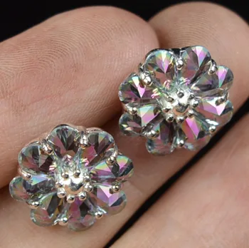 

LoveGem Genuine Mystic Topaz EARRINGS 925 Sterling Silver Jewelry, AE2423