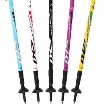 

1 Piece / Pair Walk Stick 6061 Alu Pole Adjustable Length Weight Light Climbing Stick Bag Free High Quality
