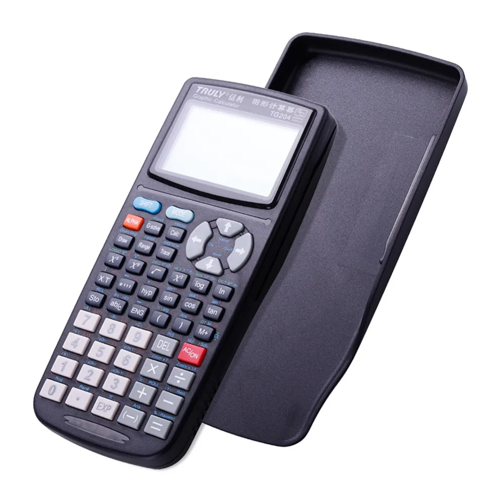 New Black TG204 Plus Standard Scientific Graphing Calculator