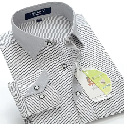 14 цветов Мужская одежда Плюс Размер Повседневная рубашка деловая Мужская рубашка в полоску с длинными рукавами Свободная соцрубашка 5XL 6XL 7XL 8XL - Цвет: 6957