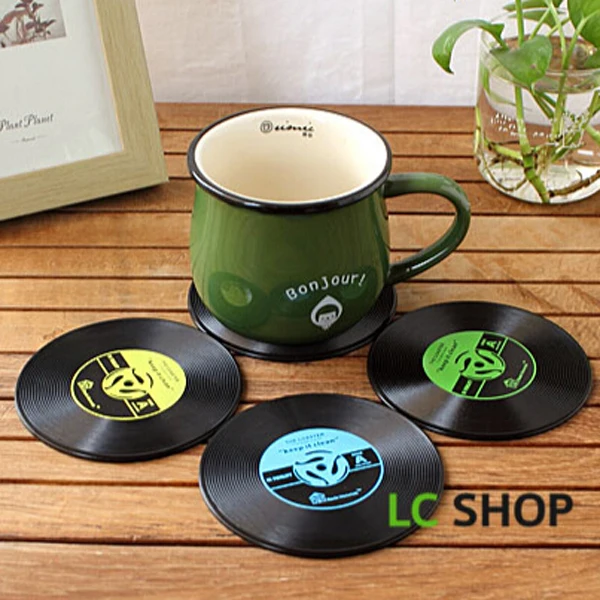 6 Pcs Silicone Home Non-Slip Mat Cup Tableware Pad Tea Mug Coaster LP 
