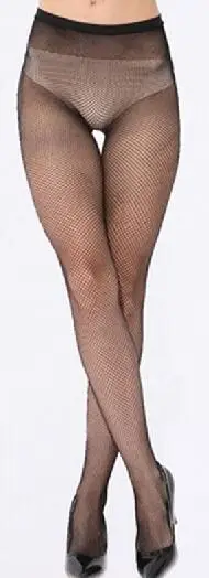 Горячие сексуальные женские ажурные колготки с открытой промежностью, сетчатый колготки размера плюс, нижнее белье, сексуальные нейлоновые чулки с вырезами - Цвет: Small net