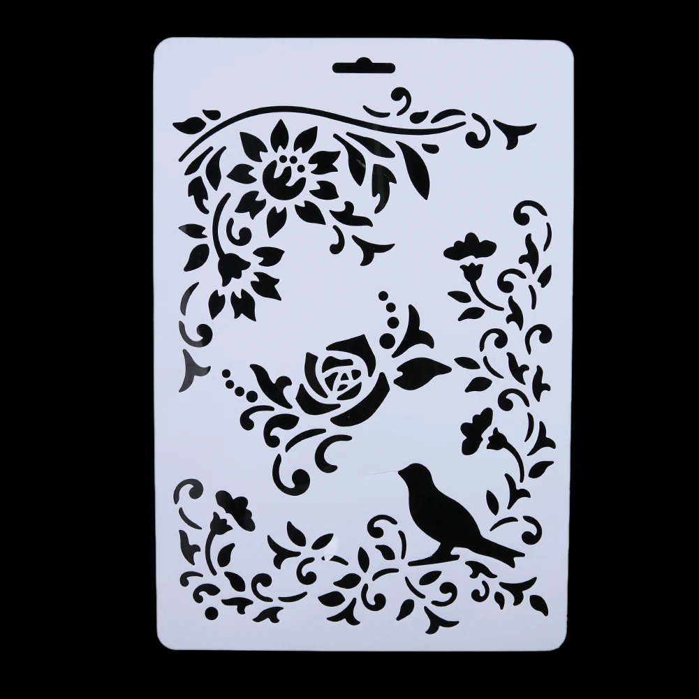 Buy 6pcs Layering Stencils for Walls Painting