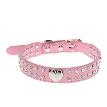 Дропшиппинг прекрасный высокое качество 3 размера Новая мода Bling питомец с кристаллами ошейник щенок колье кошка ожерелье розовый