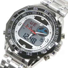 Date Double Affichage montre Solaire LED Numérique Quartz Montres pour Hommes Mode Sport Militaire Robe Montres Numérique analogique LCD