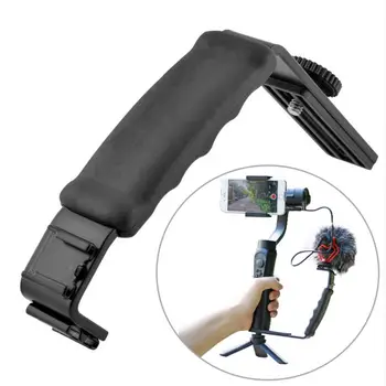 

Ulanzi L Mic Stand With 2 Hot Shoe for iPhone Zhiyun Smooth Q Stabilizer/Feiyu Gimbal/Boya By-MM1 Microphone/Video Light Stand