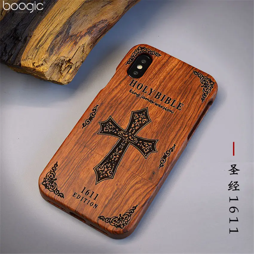 Natural Wood Bamboo Phone Case For iPhone XS Max XR X 8 7 7Plus 6 6 6s plus 5 5s se Cover Wooden Shockproof Protector Coque (14)