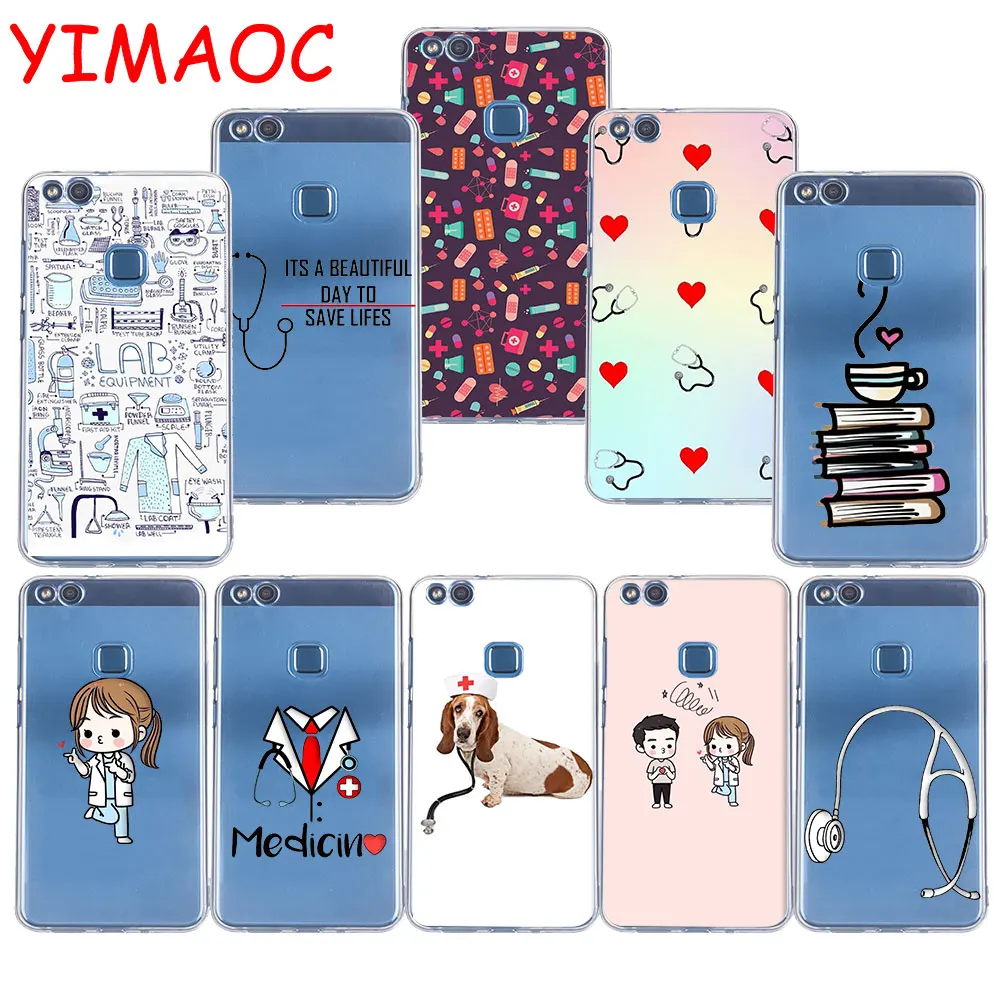 

YIMAOC 136z Cute nurse girl Soft TPU Case for Huawei P20 Pro P10 P9 P8 Lite P Smart Mate 10 lite 20 pro
