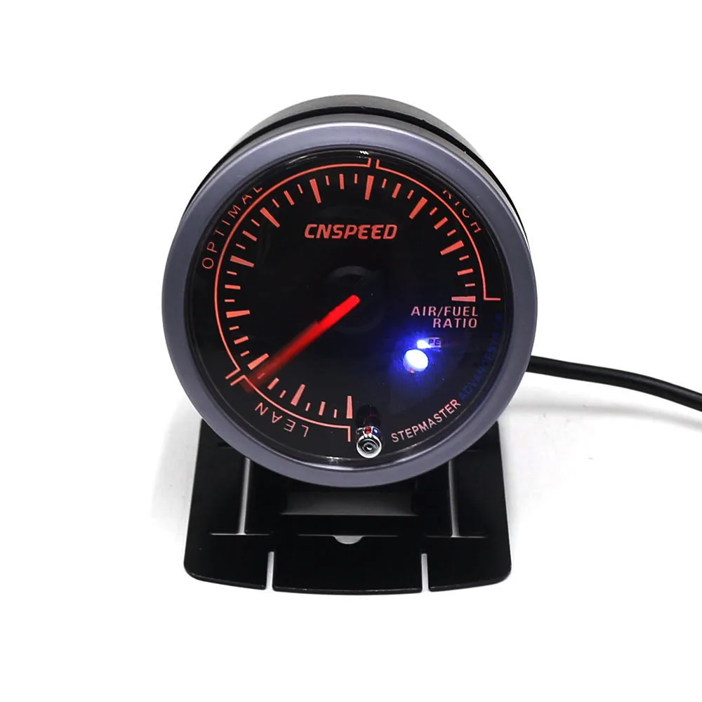 Автомобильный измеритель соотношения воздуха и топлива CNSPEED 60 мм 12 В черный цвет